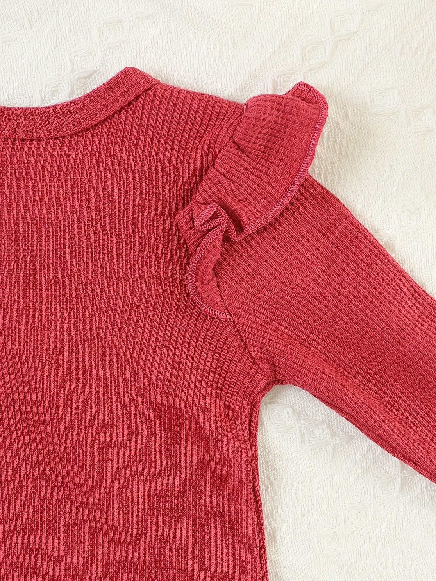 Luna & Lino Conjunto Bebê Cozy – Kit 3 Peças com Body Tricotado e Detalhes em Renda