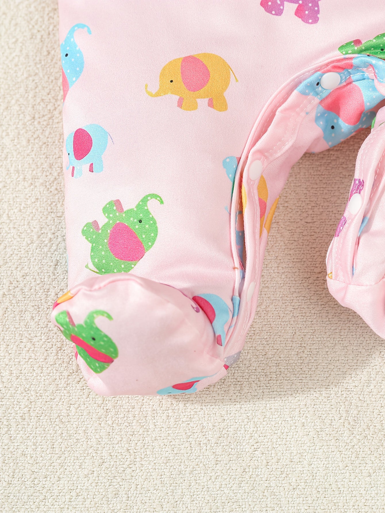 Luna & Lino Kit Romper Bebê – 3 Peças com Estampa de Elefante e Floral