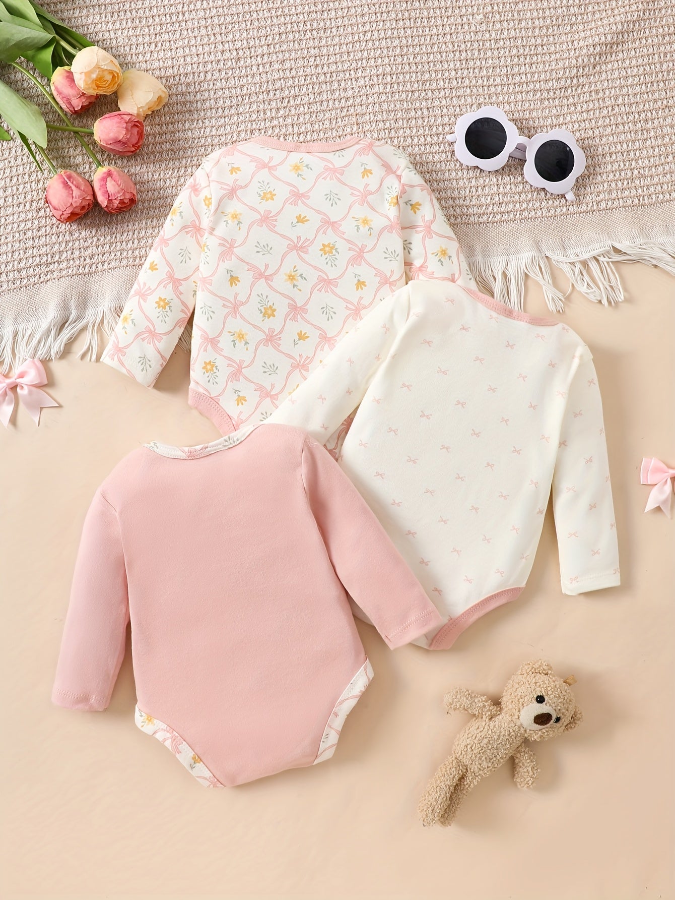 Luna & Lino Conjunto Bebê Sweet Dreams – Kit 3 Peças Confortáveis e Estilosas