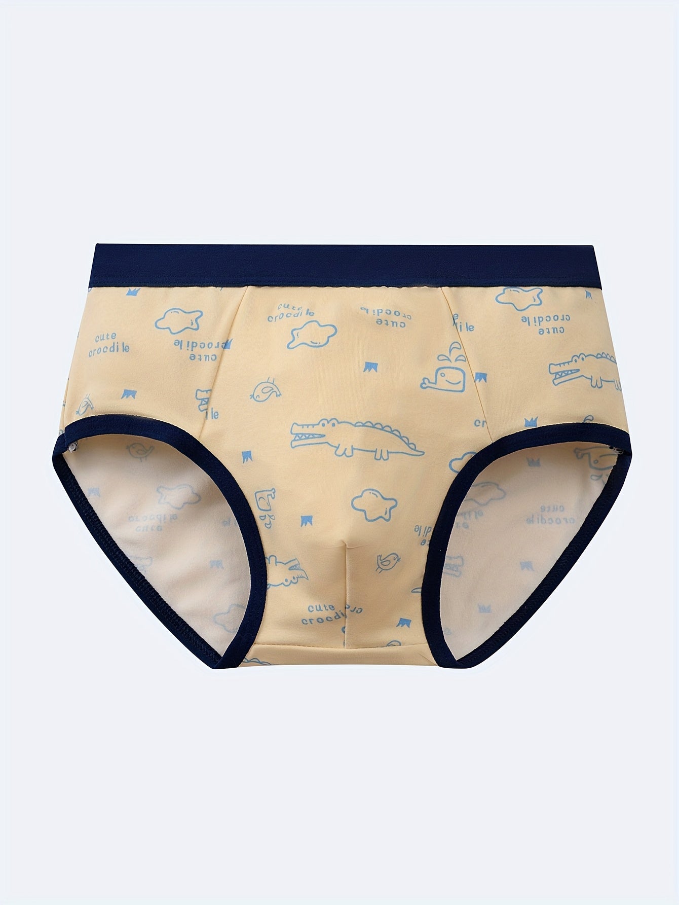 Luna & Lino Kit Cueca Infantil – 8 Peças com Estampas Divertidas de Animais