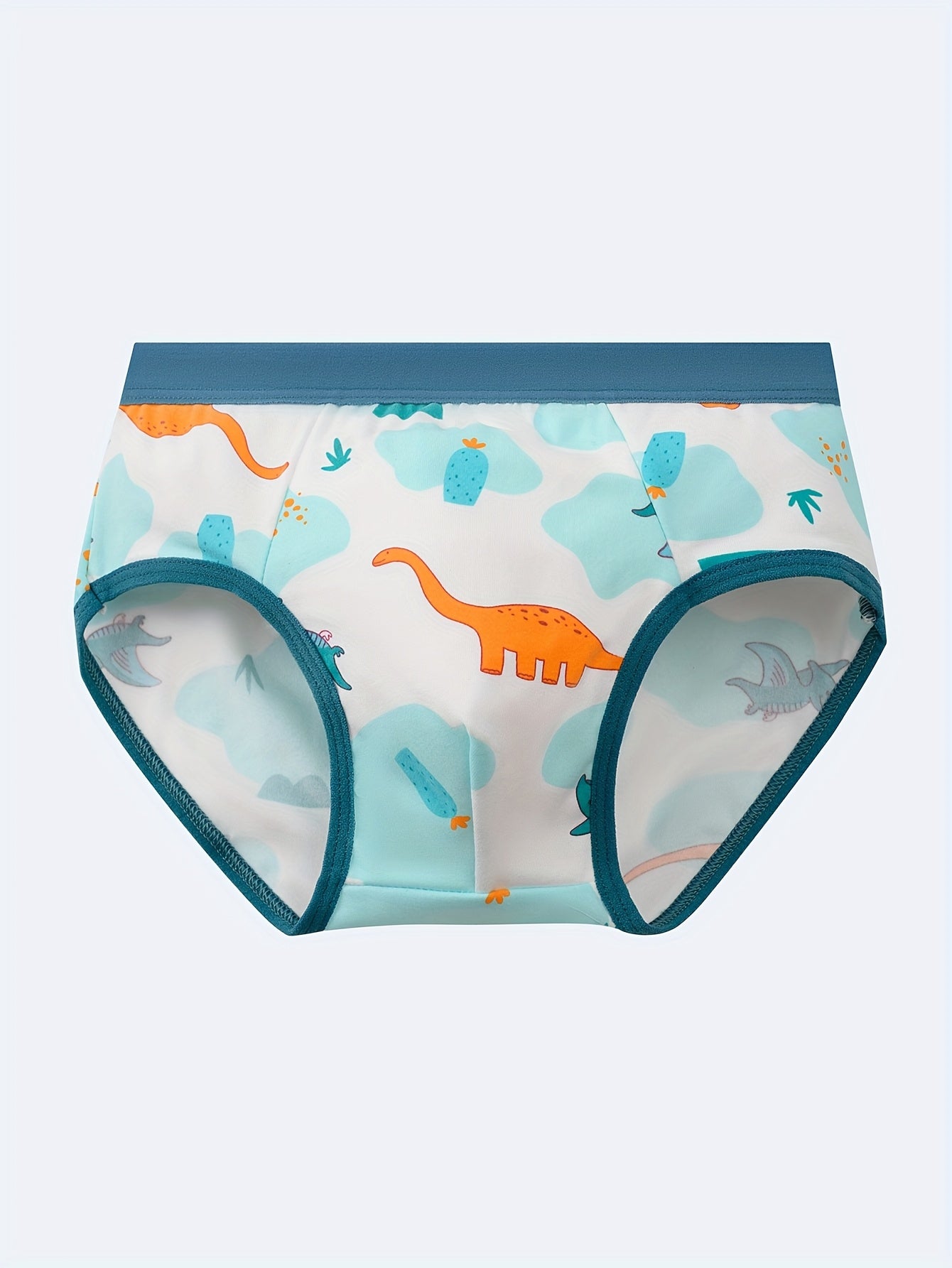 Luna & Lino Kit Cueca Infantil – 8 Peças com Estampas Divertidas de Animais