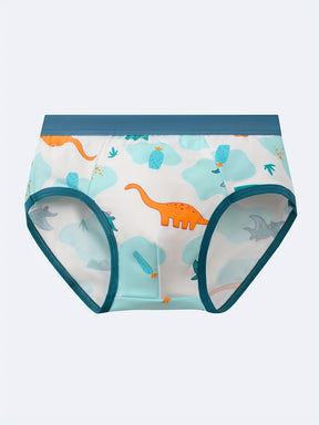 Luna & Lino Kit Cueca Infantil – 8 Peças com Estampas Divertidas de Animais