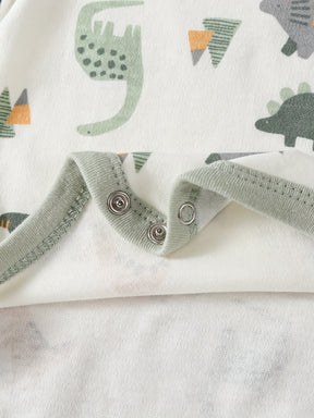 Luna & Lino Kit Body Infantil Unissex – 6 Peças de Manga Curta com Estampas Divertidas