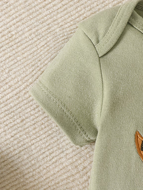 Luna & Lino Kit Body Bebê Cozy Comfort – 3 Peças com Estampas de Animais