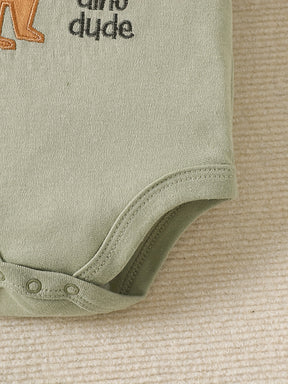 Luna & Lino Kit Body Bebê Cozy Comfort – 3 Peças com Estampas de Animais