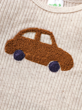 Luna & Lino Primeiro Guarda-Roupa do Bebê – Kit 5 Peças de Bodys em Algodão Macio