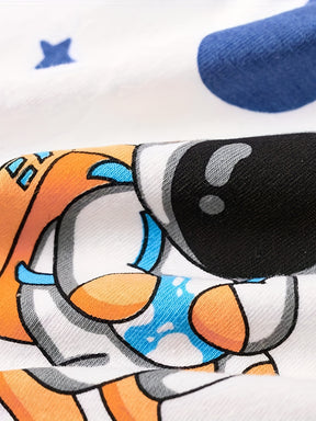 Luna & Lino Kit Cueca Infantil Menino – 4 Peças com Estampas Divertidas de Animais e Esportes