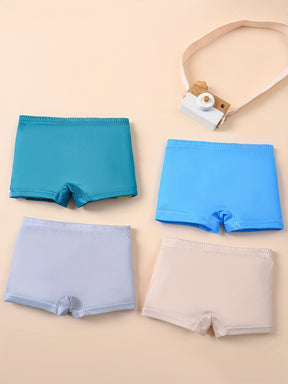 Luna & Lino Kit Cueca Infantil Menino – 4 Peças com Estampas Divertidas