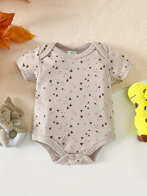 Luna & Lino Kit Body Bebê – 5 Peças em Tecido Macio com Estampas de Animais