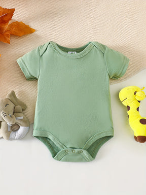 Luna & Lino Kit Body Bebê – 5 Peças em Tecido Macio com Estampas de Animais