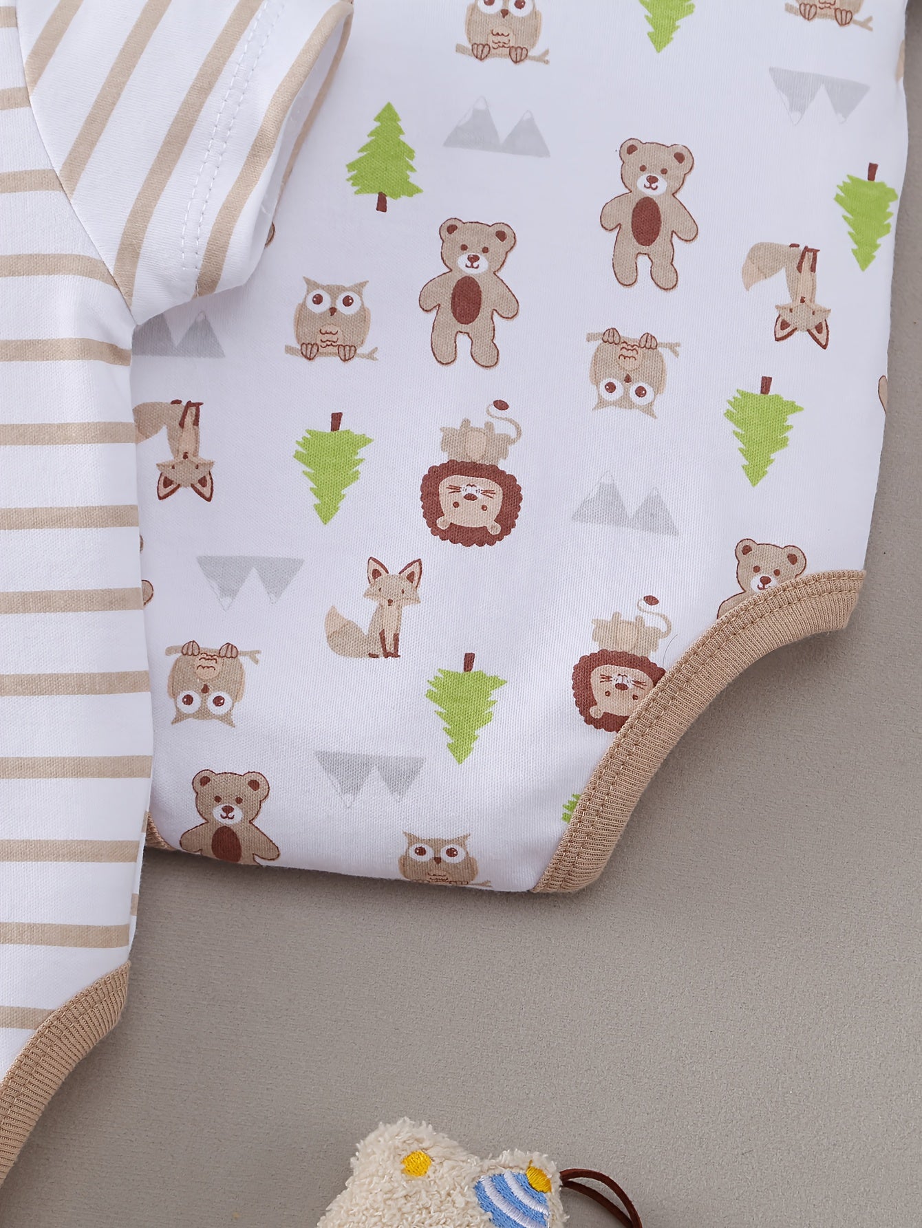 Luna & Lino Kit Body Bebê – 5 Peças em Algodão Macio com Estampas Adoráveis