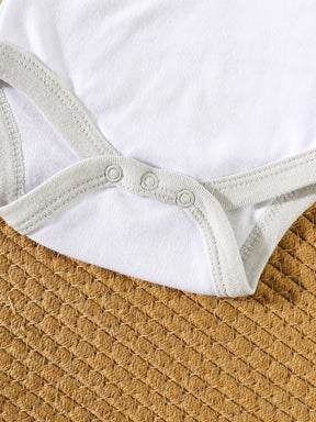 Luna & Lino Kit Body Bebê Cozy Comfort – 10 Peças em Algodão com Bordados de Urso e Elefante