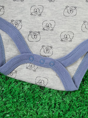 Luna & Lino Kit Body Bebê Cozy Comfort – 10 Peças em Algodão com Bordados de Urso e Elefante