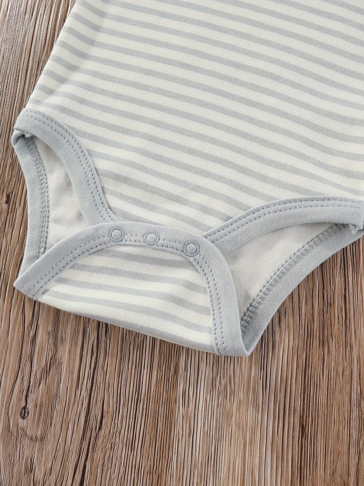 Luna & Lino Kit Romper Bebê – 4 Peças em Tons Pastel com Estampa de Ursinho