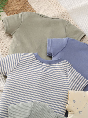 Luna & Lino Primeiro Guarda-Roupa do Bebê – Kit 8 Peças de Bodys Confortáveis e Estilosos