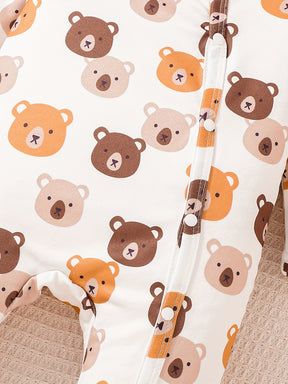 Luna & Lino Conjunto Recém-Nascido Cozy – Kit 4 Peças com Estampas Adoráveis