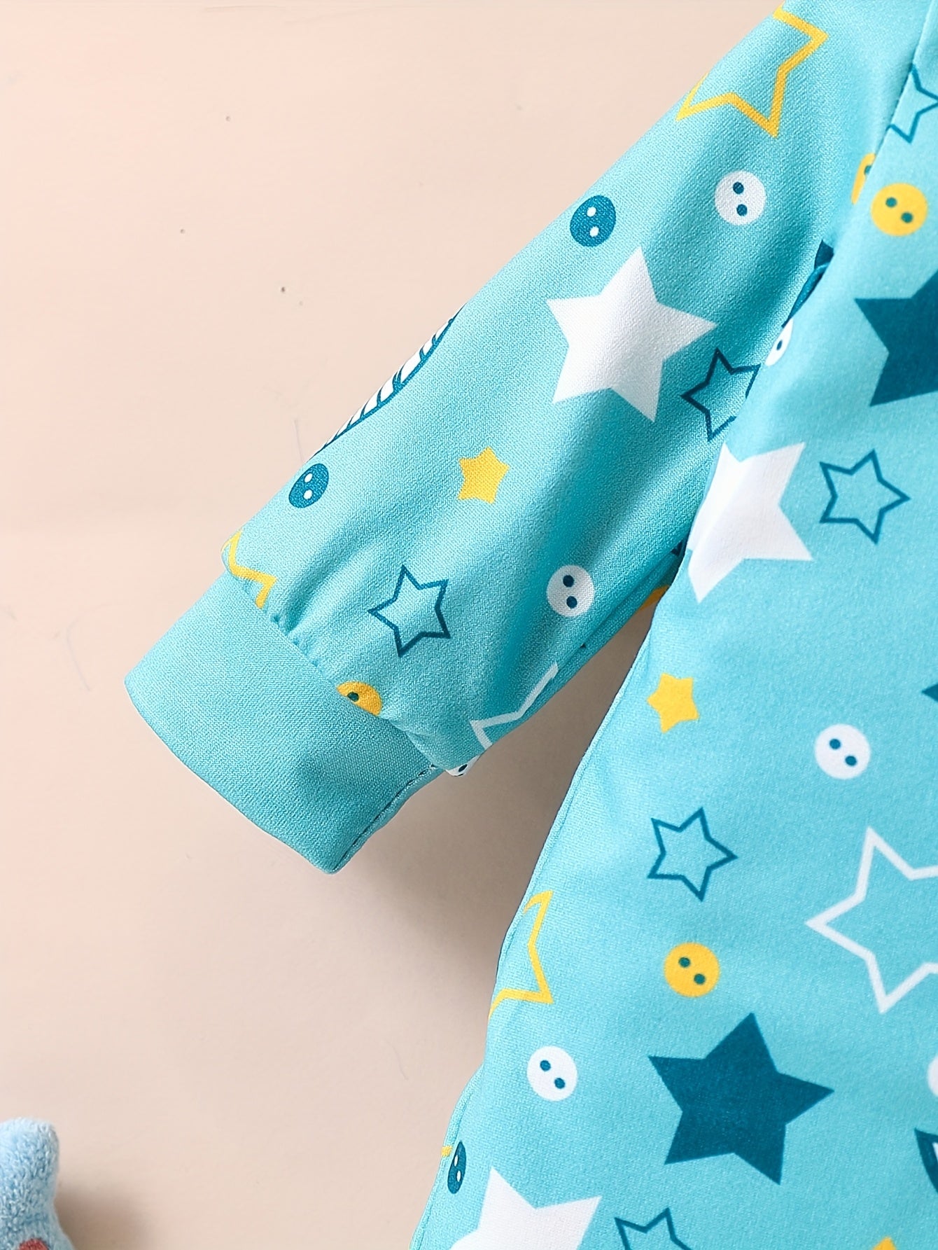 Luna & Lino Conjunto Bebê Celestial Dino – Kit 6 Peças com Estampa de Estrelas e Dinossauros