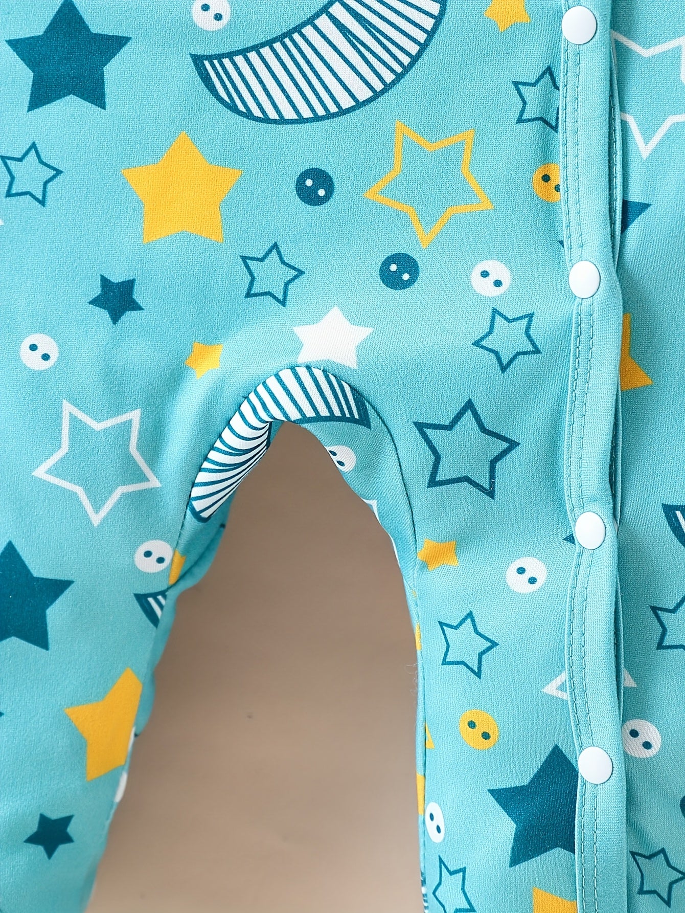 Luna & Lino Conjunto Bebê Celestial Dino – Kit 6 Peças com Estampa de Estrelas e Dinossauros