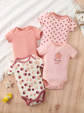 Luna & Lino Kit Body Bebê Apple Orchard – 4 Peças em Algodão com Estampa de Maçã