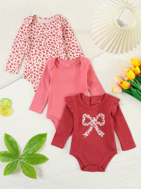 Luna & Lino Conjunto Bebê Cozy – Kit 3 Peças com Body Tricotado e Detalhes em Renda