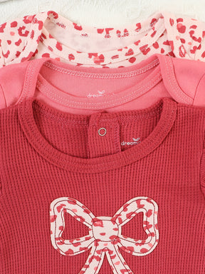 Luna & Lino Conjunto Bebê Cozy – Kit 3 Peças com Body Tricotado e Detalhes em Renda