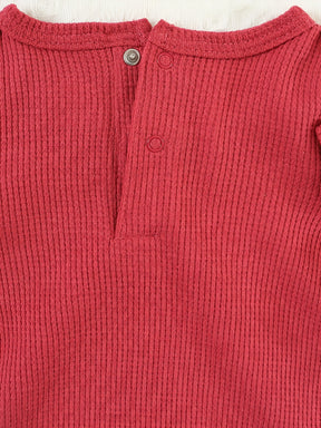 Luna & Lino Conjunto Bebê Cozy – Kit 3 Peças com Body Tricotado e Detalhes em Renda