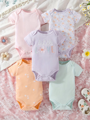 Luna & Lino Primeiro Guarda-Roupa do Bebê – Kit 5 Peças Confortáveis e Estilosas