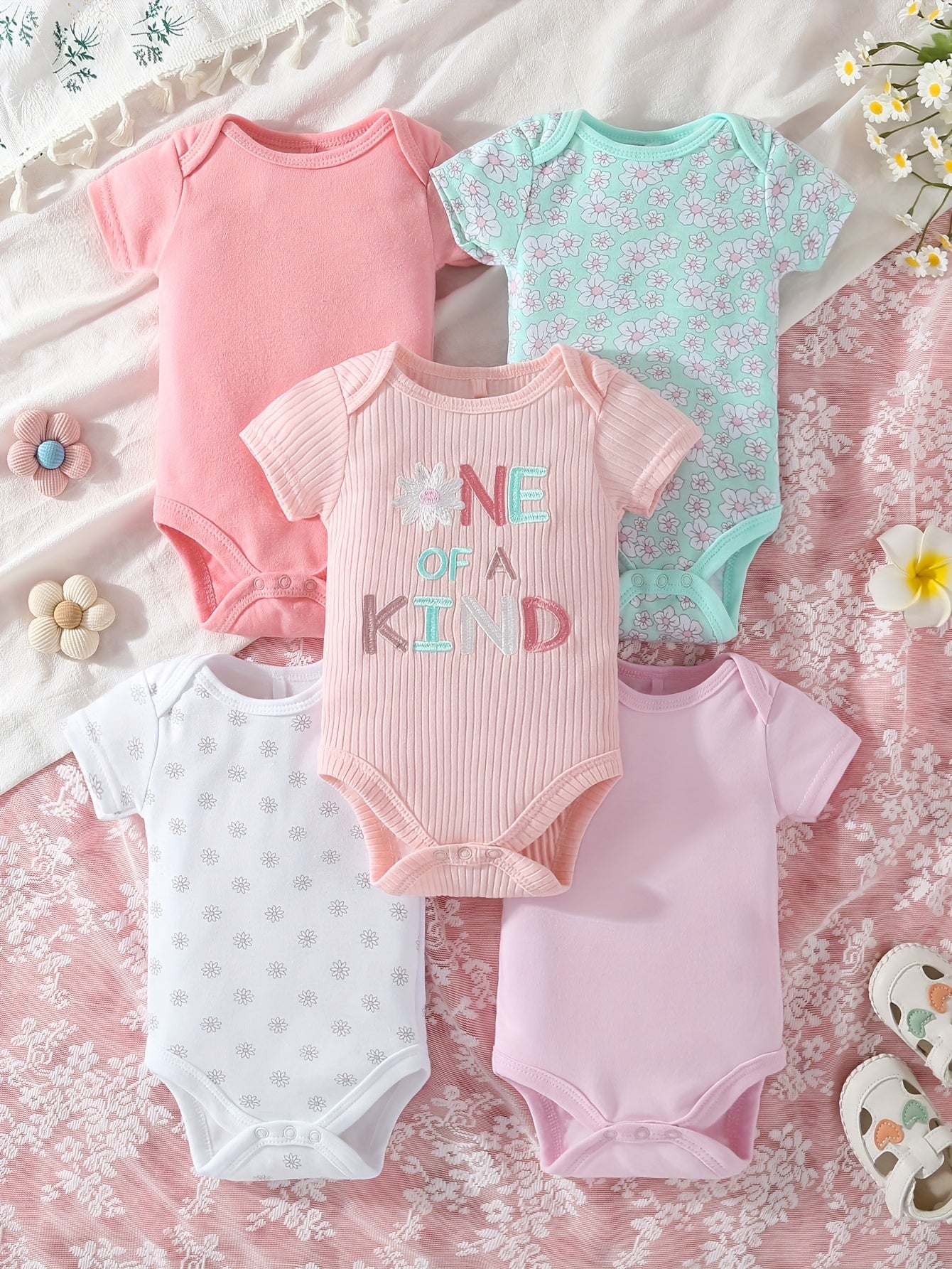 Luna & Lino Primeiro Guarda-Roupa do Bebê – Kit 5 Peças Confortáveis e Estilosas
