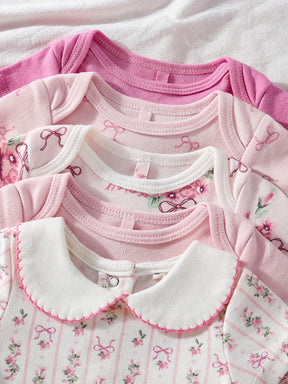 Luna & Lino Primeiro Guarda-Roupa do Bebê – Kit 5 Peças Confortáveis e Estilosas