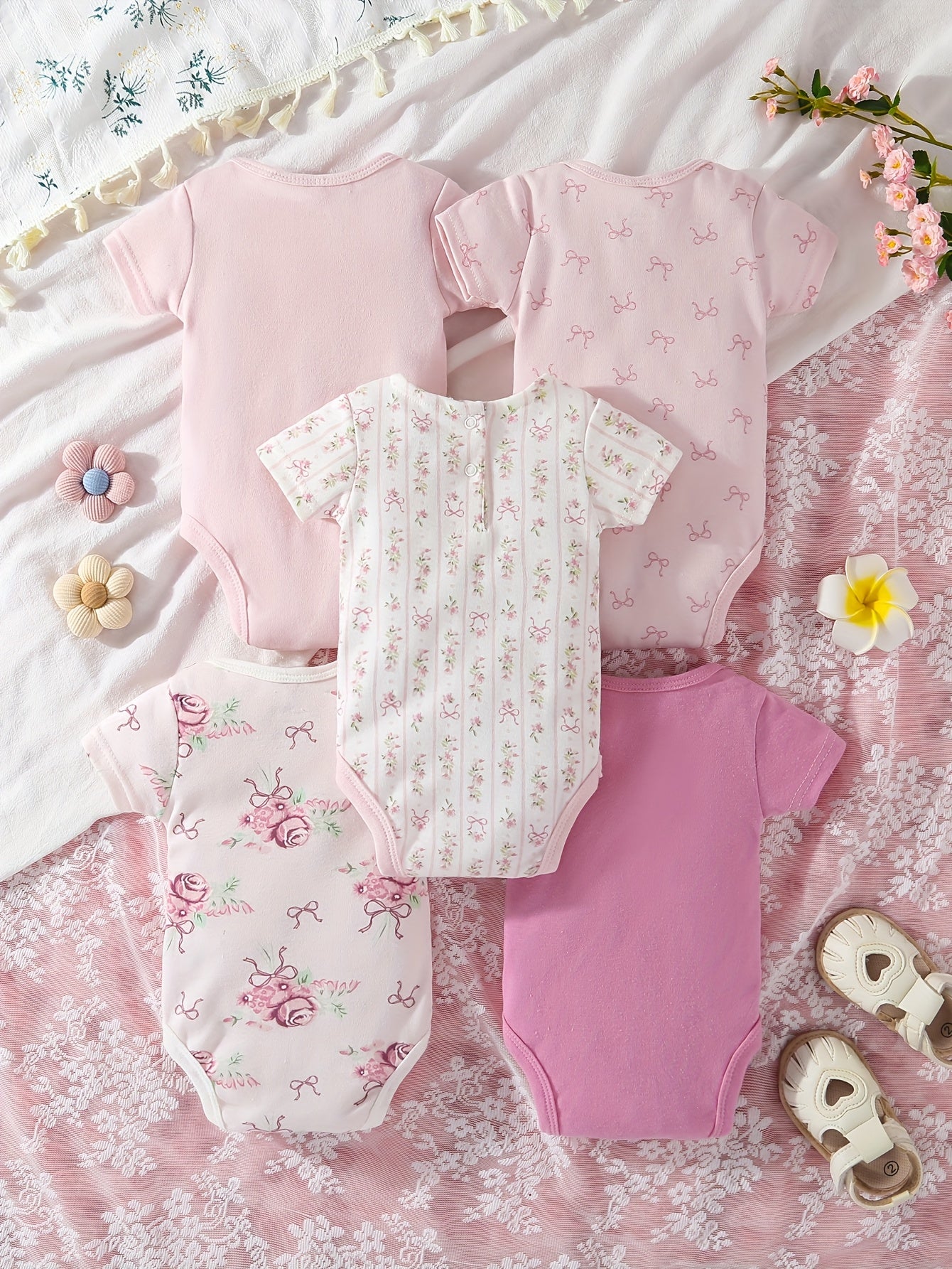 Luna & Lino Primeiro Guarda-Roupa do Bebê – Kit 5 Peças Confortáveis e Estilosas