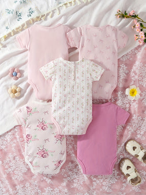 Luna & Lino Primeiro Guarda-Roupa do Bebê – Kit 5 Peças Confortáveis e Estilosas