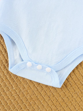 Luna & Lino Kit Body Bebê – 5 Peças de Manga Curta com Estampas Divertidas