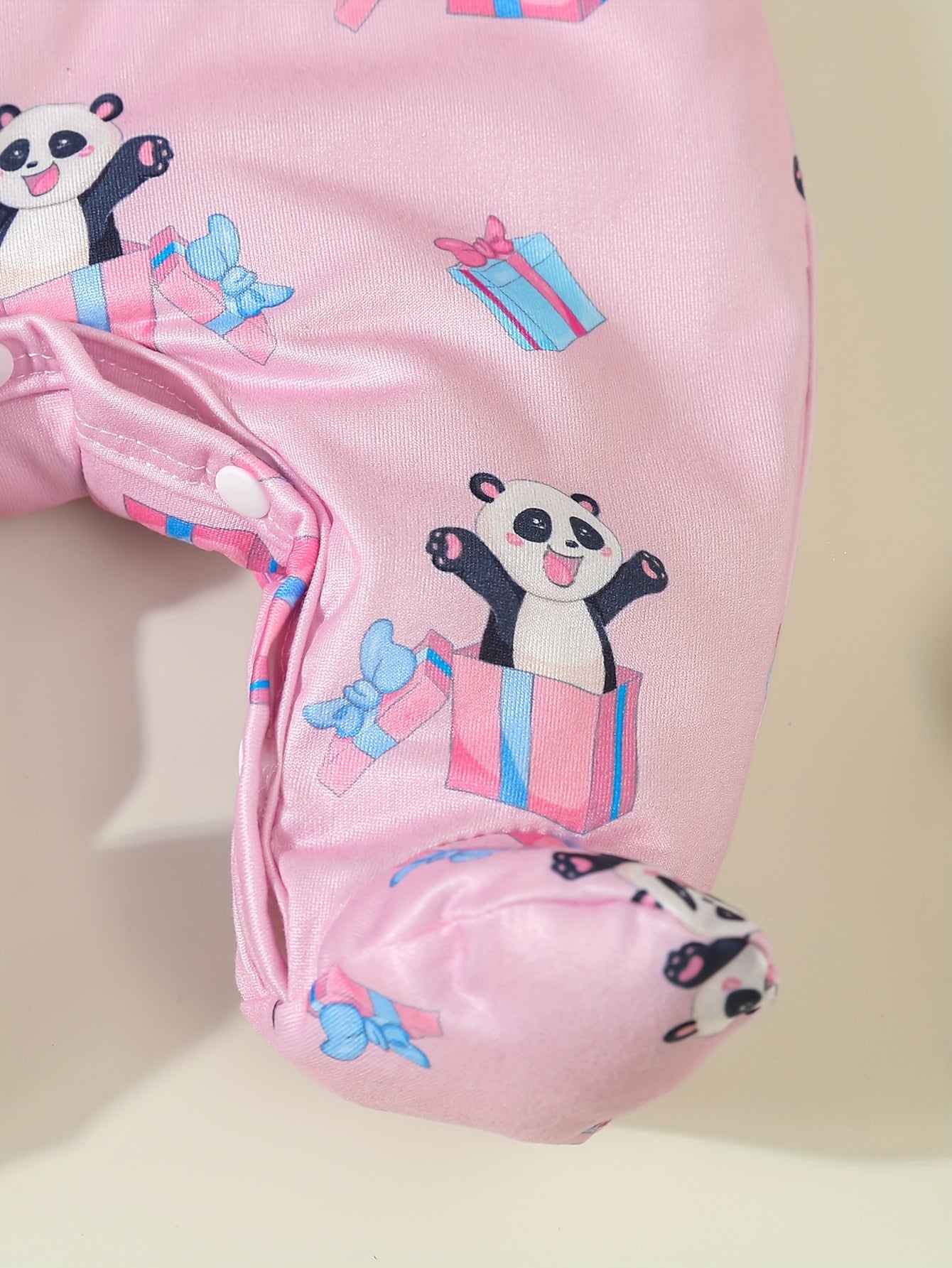 Luna & Lino Kit Body Bebê Sweet Dreams – 3 Peças de Manga Longa com Estampas de Panda e Coração