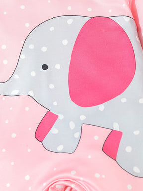 Luna & Lino Kit Romper Bebê – 3 Peças com Estampa de Elefante e Floral