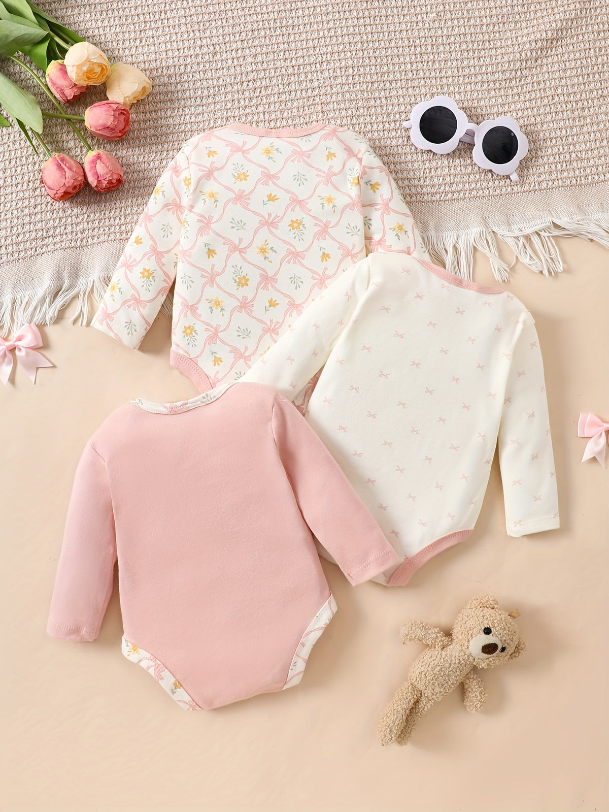 Luna & Lino Conjunto Bebê Sweet Dreams – Kit 3 Peças Confortáveis e Estilosas