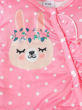 Luna & Lino Conjunto Bebê Menina – Kit 3 Peças com Romper, Macaquinho Floral e Shorts com Babado