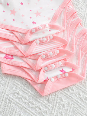 Luna & Lino Kit Body Bebê Starry Dreams – Conjunto 3 Peças com Estampa de Estrelas