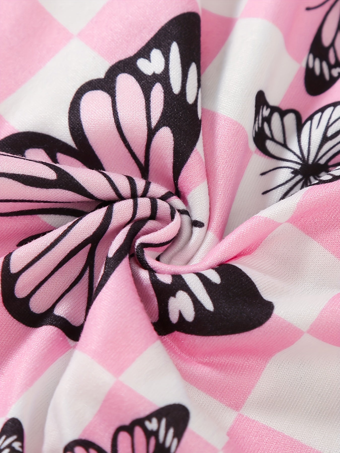 Luna & Lino Kit Romper Bebê – 2 Peças Florais com Borboletas e Sapatinhos