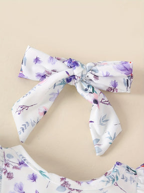 Luna & Lino Conjunto Infantil de Verão – Kit 4 Peças com Listras e Florais